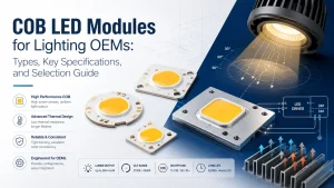 COB LED Modules for Lighting OEMs Types, Key Specifications, and Selection Guide
