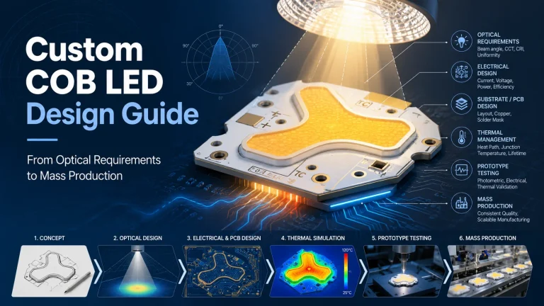 Custom COB LED Design Guide for OEMs From Optical Requirements to Mass Production