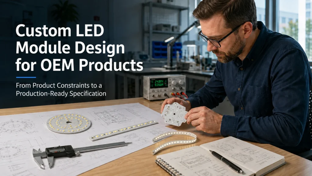 Custom LED Module Design for OEM Products From Product Constraints to a Production-Ready Specification