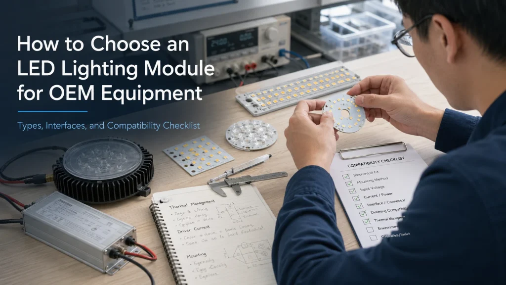 How to Choose an LED Lighting Module for OEM Equipment Types, Interfaces, and Compatibility Checklist