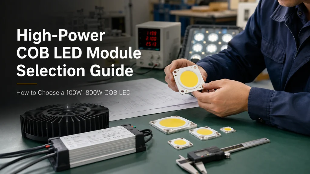 High Power COB LED Module Selection Guide for OEMs How to Choose a 100W–800W COB LED