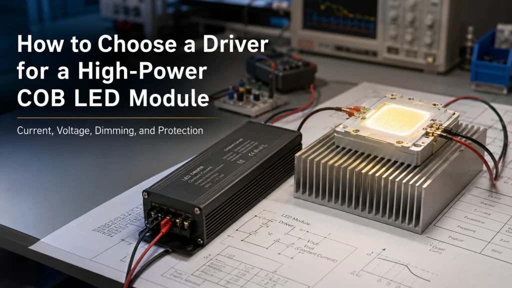 How to Choose a Driver for a High-Power COB LED Module Current, Voltage, Dimming, and Protection