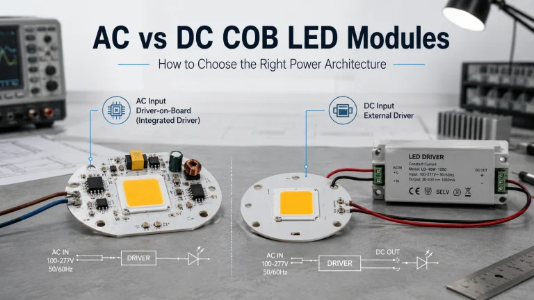 AC vs DC COB LED Modules for OEM Lighting How to Choose the Right Power Architecture