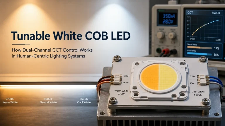 Tunable White COB LED How Dual-Channel CCT Control Works in Human-Centric Lighting Systems